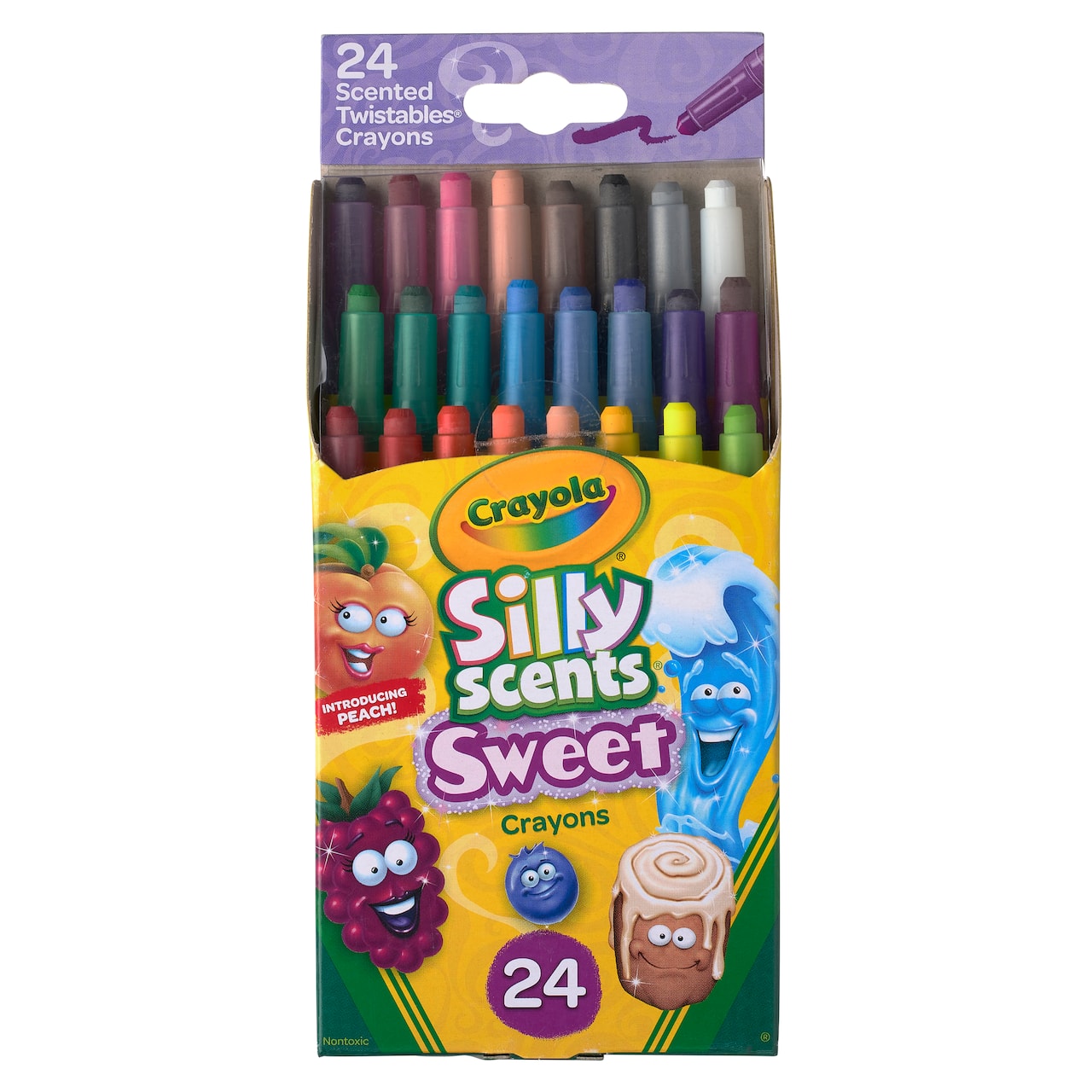 Crayons de cire drôlement aromatisés miniatures Silly Scents Mini Twistables de Crayola, 24 unités